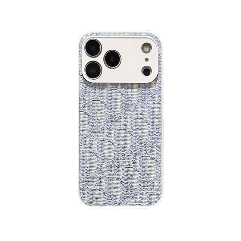 Leather CD iPhone Case With Lens Protection For iPhone 17 Series Black-RCCD157