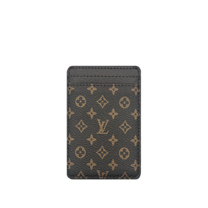 Monogram Premium Leather Magnetic Wallet Big Printing-RCLV046 - Runycase