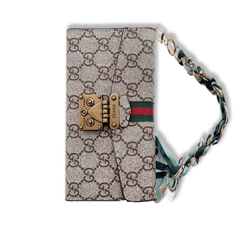 Classic GG iPhone Case With Wallet And Strap For iPhone 17 Series-RCGG090 - Runycase