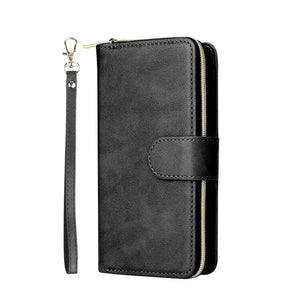 Leather iPhone Case With Card Holder And Strap - Runycase