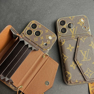 High-quality Monogram iPhone Case With Wallet And Crossbody Strap For iPhone 17 Series-RCLV134