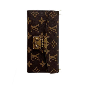 Premium Monogram iPhone Case With Wallet And Crossbody Strap For iPhone 17 Series-RCLV089 - Runycase