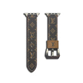 Monogram Leather Apple Watch Band Small Printing-RCLV040 - Runycase