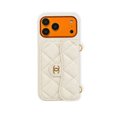 High-quality Leather CC iPhone Case With Wallet And Crossbody Strap-RCCC162
