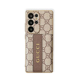 Leather GG Samsung Galaxy S Series Case With Wallet And Crossbody Strap-RCGG144