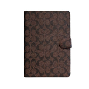 Refined Leather Monogram iPad Case Coffee-RCLV118 - Runycase