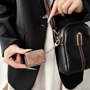 Leather CH AirPods Cases Coffee-RCCH129