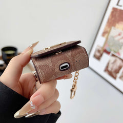 Leather CH AirPods Cases Coffee-RCCH129