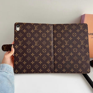 Classic Leather Monogram iPad Case Small Printing-RCLV119 - Runycase