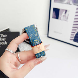 Luxury Monogram Apple Watch Band Blue-RCLV111 - Runycase