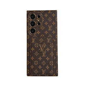 Luxury Monogram Samsung Galaxy S Series Case With Card Holder-RCLV099 - Runycase