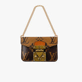 Sac bandoulière en ruban monogrammé