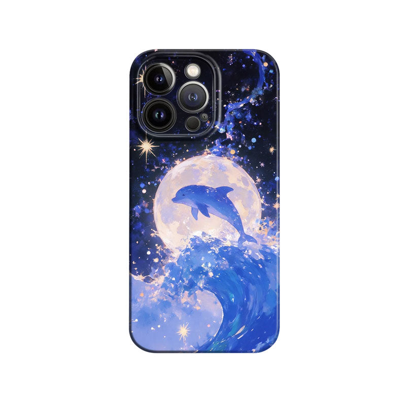 Dream Dolphin Phone Case For iPhone Blue-635120591727
