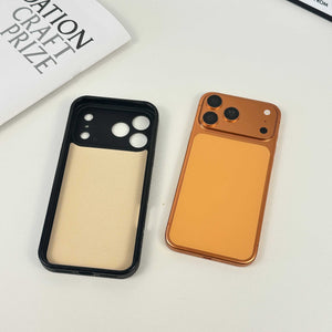 Monogram Refined Leather Magnetic iPhone Case(Compatible With Magsafe)For iPhone 17 Series-RCLV064 - Runycase
