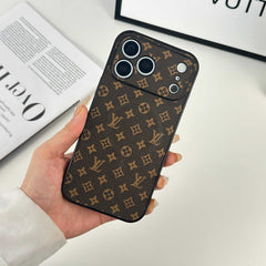 Monogram Luxury Leather Magnetic iPhone Case(Compatible With Magsafe)For iPhone 17 Series-RCLV065 - Runycase