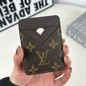 Monogram Classic Leather Magnetic Wallet Big Printing-RCLV049 - Runycase