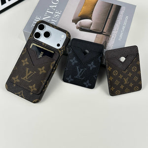 Monogram Classic Leather Magnetic Wallet Big Printing-RCLV049 - Runycase