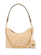 Sac à bandoulière tissé beige avec chaîne dorée – Sac à main chic pour l'été