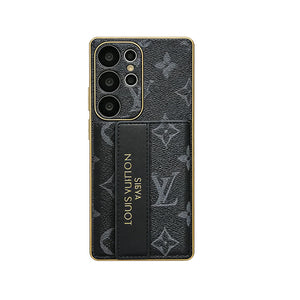 Stylish Leather Monogram Samsung Galaxy S Series Case With Wallet And Crossbody Strap-RCLV102 - Runycase