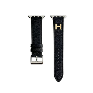 Elegant Leather H Apple Watch Band Orange-RCH110 - Runycase