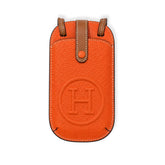 Elegant Leather H Crossbody Phone Purse-RCH157