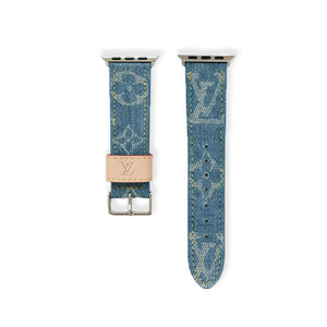 Luxury Monogram Apple Watch Band Blue-RCLV111 - Runycase