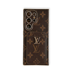Luxury Monogram Samsung Galaxy S Series Case With Card Holder-RCLV099 - Runycase