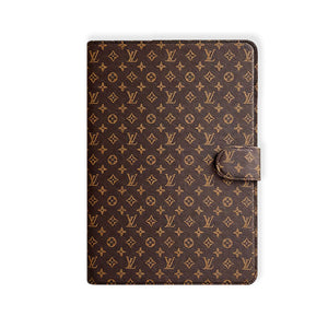 Classic Leather Monogram iPad Case Small Printing-RCLV119 - Runycase