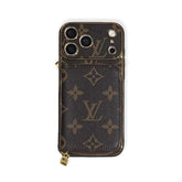 Premium Monogram iPhone Case With Wallet For iPhone 17 Series-RCLV186