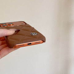 Étui en Cuir Classique pour iPhone CC avec Porte-Cartes Marron pour iPhone 17 Series-RCCC162