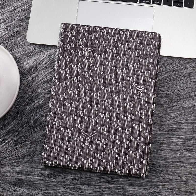 Luxury Leather GD iPad Case Black-RCGD121 - Runycase