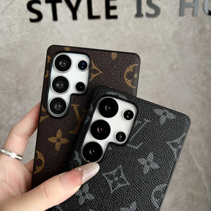 Premium Leather Monogram SamsungGalaxy S Series Case-RCLV092 - Runycase