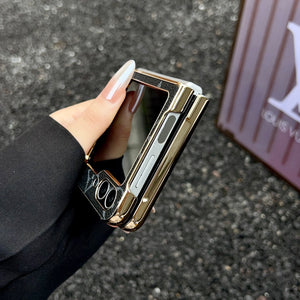 Premium Monogram Samsung Galaxy Z Flip Series Case-RCLV095 - Runycase