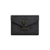 Elegant Leather Monogram Card Wallet -RCLV220