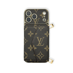 Étui Monogram pour iPhone de haute qualité avec portefeuille et bandoulière pour la série iPhone 17-RCLV134