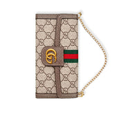 Classic Leather GG iPhone Case With Flip Wallet And Crossbody Strap-RCGG191