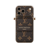 High-quality Monogram iPhone Case With Wallet And Crossbody Strap For iPhone 17 Series-RCLV188