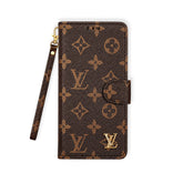 Classic Folio Monogram iPhone Case With Wallet And Strap Big Printing-RCLV169