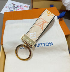 Monogram Colored Leather Key Strap-RCLV185