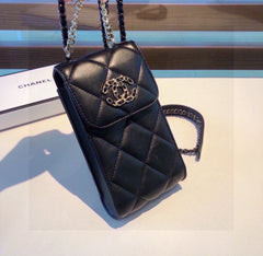 Elegant Leather CC Crossbody Phone Bag-RCCC188
