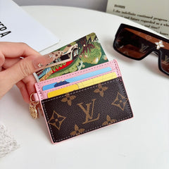 Classic Leather Monogram Card Wallet – RCLV199