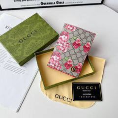 Premium Leather GG Folding Card Wallet-RCGG219
