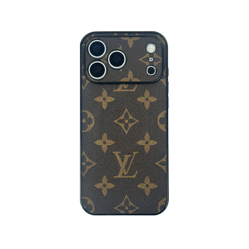 Monogram Luxury Leather Magnetic iPhone Case（Compatible With Magsafe）For iPhone 17 Series-RCLV065 - Runycase