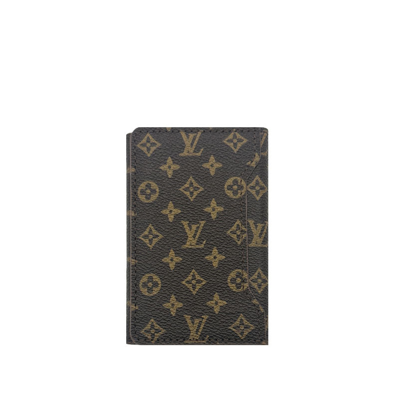 Monogram Elegant Leather Magnetic Wallet Big Printing-RCLV054 - Runycase