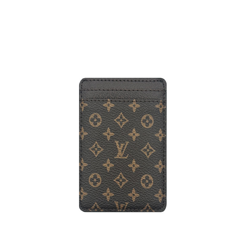 Monogram Premium Leather Magnetic Wallet Big Printing-RCLV046 - Runycase