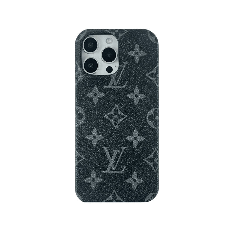 Monogram Leather Magnetic iPhone Case（Compatible With Magsafe）Small Printing -RCLV037 - Runycase