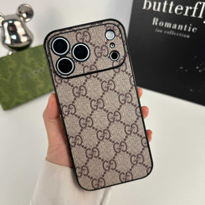 Classic Leather  GG iPhone Case For iPhone 17 Series Brown-RCGG139