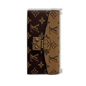 Premium Monogram iPhone Case With Wallet And Crossbody Strap For iPhone 17 Series-RCLV089 - Runycase