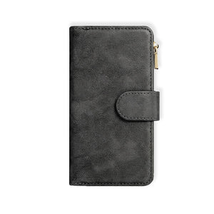 Leather iPhone Case With Card Holder And Strap - Runycase