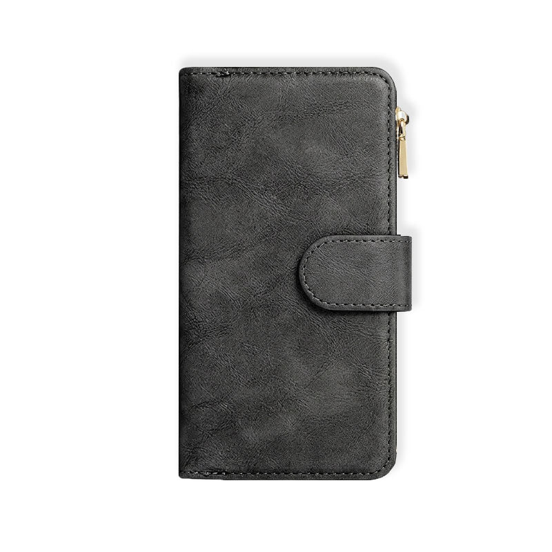 Leather iPhone Case With Card Holder And Strap - Runycase